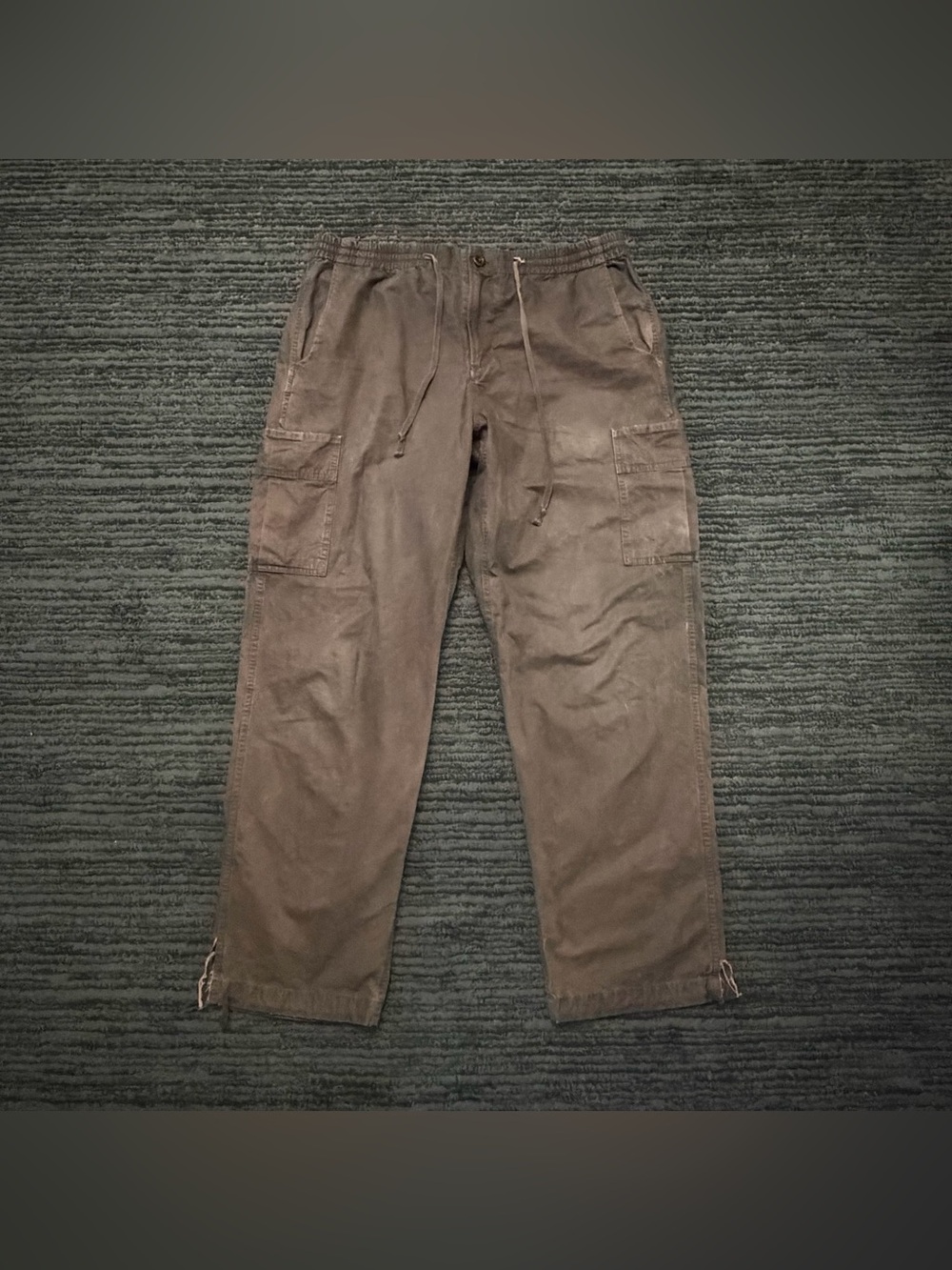 General Admission Rat Rock drawstring waist cinch hem wide leg cargo pants
